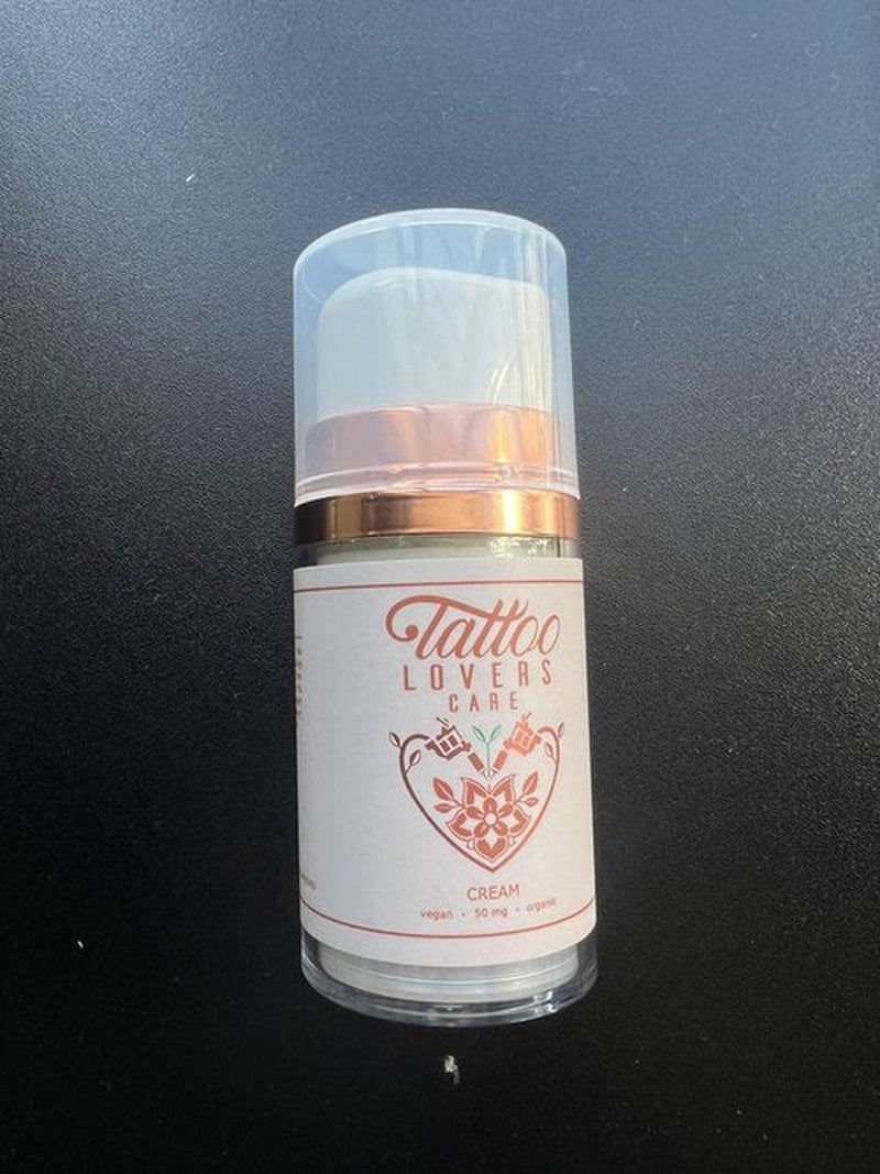 Tattoo Cream by Tatoo Lovers Care - Tattoo Aftercare Lotion Moisturizer Promotes Skin Healing, Revitalizing for Redness, Swelling, Scabbing, Speed Up Healing Preserves Ink Jojoba Oil, Arnica, Shea 2oz