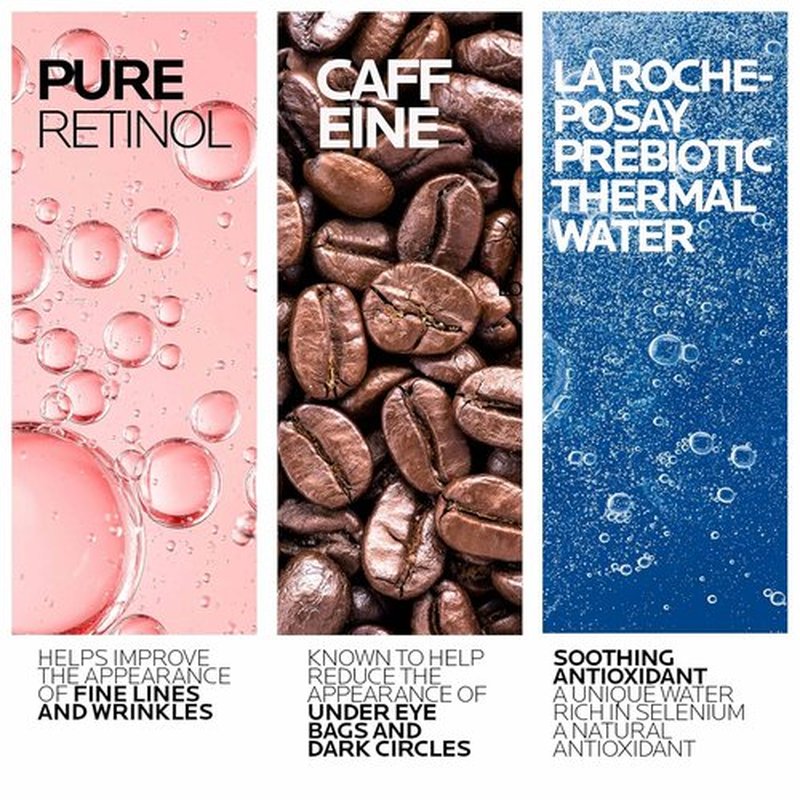 La Roche-Posay Redermic R Eye Cream - Anti-Aging Formula with Pure Retinol & Caffeine | 0.5 Fl Oz