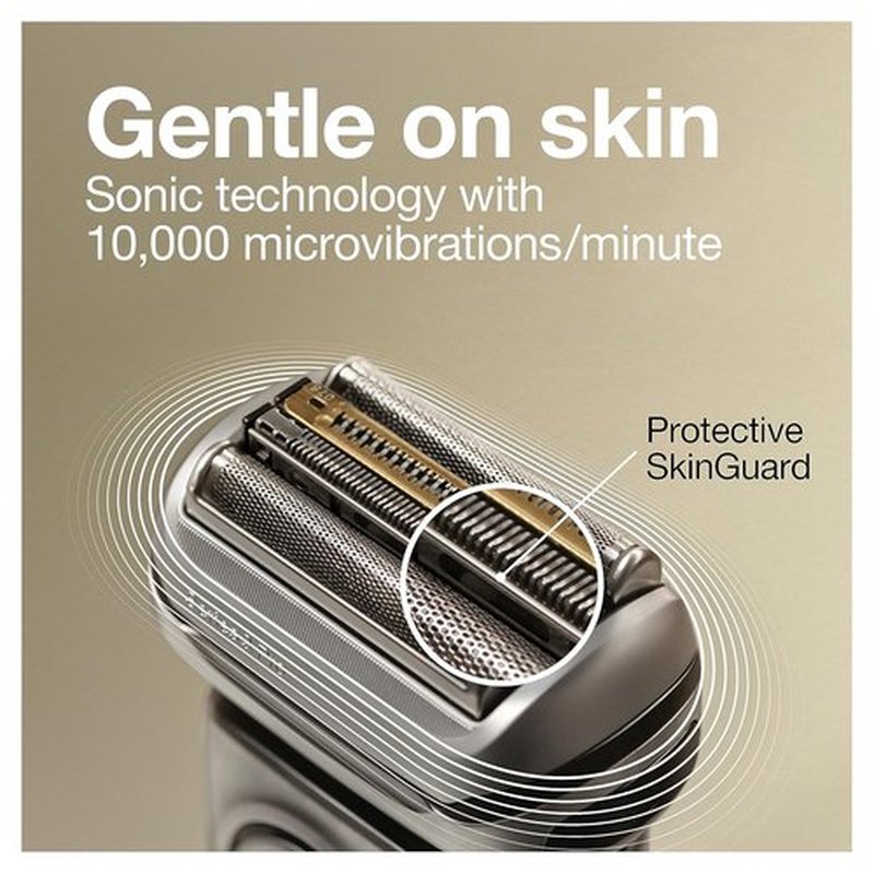 Braun Electric Razor - Waterproof Foil Shaver Series 9 Pro 9477cc | Wet & Dry Shave with Charging Case