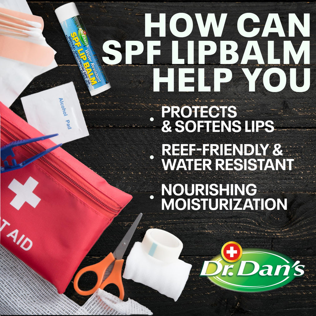 Dr. Dan's SPF 30 Lip Balm Mineral Based 3 Pack