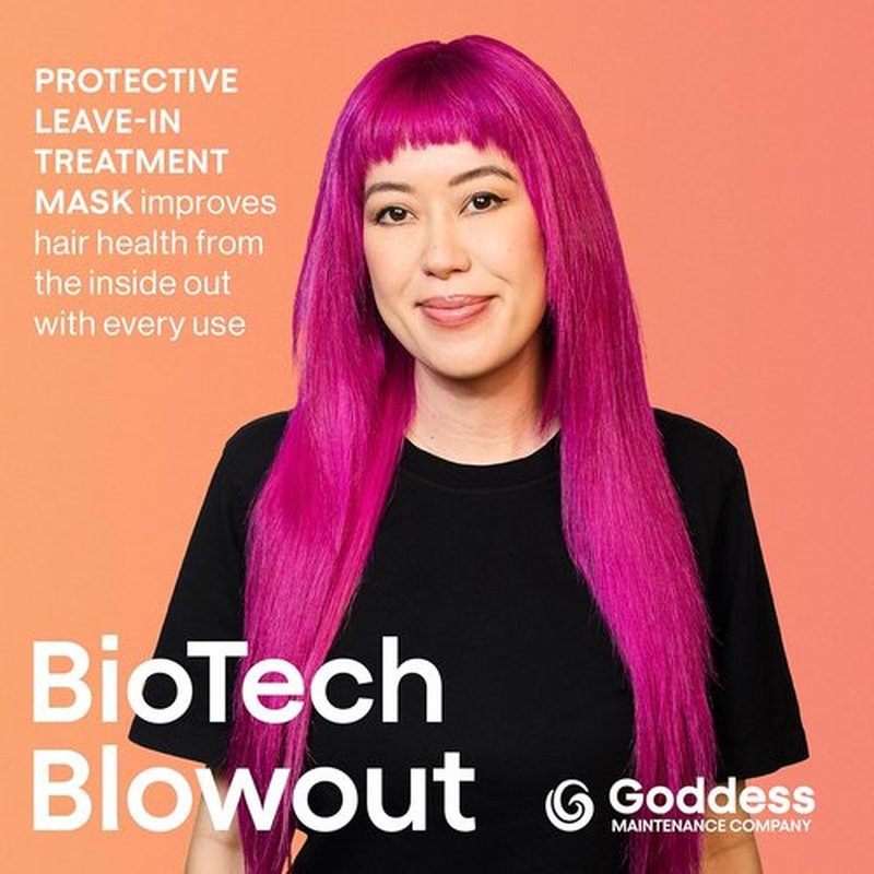Goddess Maintenance Biotech Blowout Leave-In Hair Mask - 1.7 Fl Oz | Heat Protectant & Frizz Control