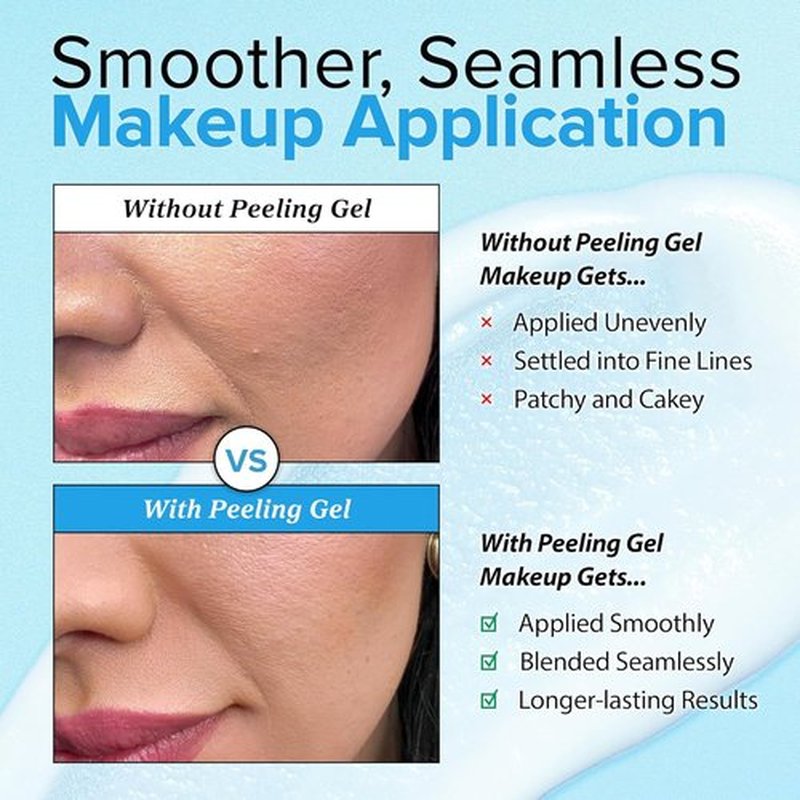 Ebanel Brightening Peeling Gel - Gentle Exfoliating Face & Body Scrub with Rice, Papaya & Hyaluronic Acid