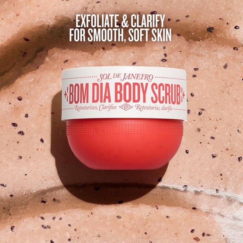 Sol de Janeiro Bom Dia Bright Body Scrub - Exfoliating & Hydrating Formula | 220g/7.8 oz.
