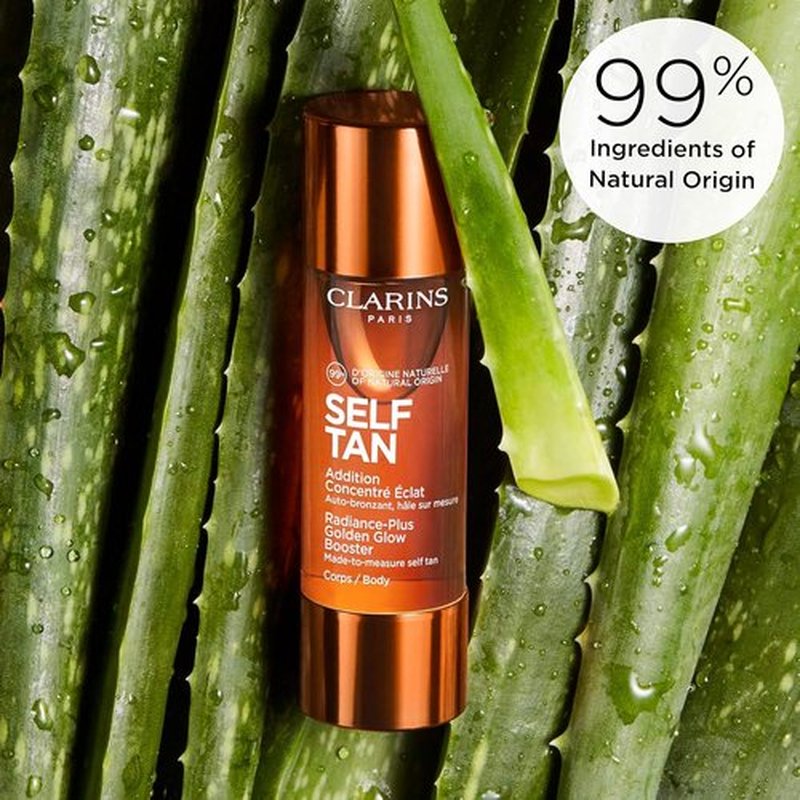 Clarins Self Tanning Body Booster - Natural, Streak-Free Tanning Drops for Moisturizer | 1 Oz