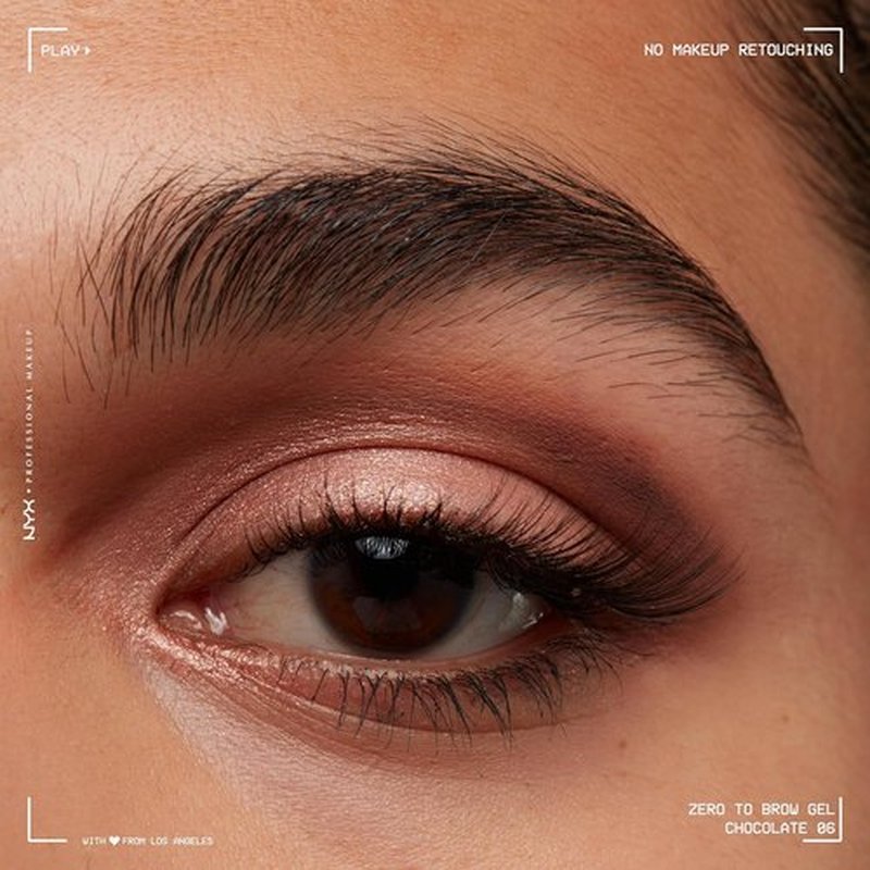 NYX PROFESSIONAL MAKEUP Zero To Brow Eyebrow Gel - Longwear Formula in Chocolate Shade