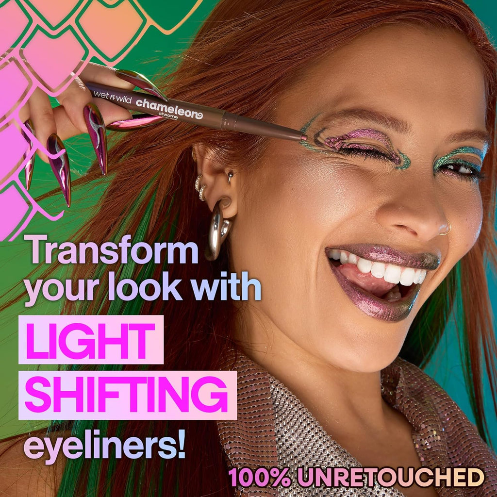 Wet n Wild Chameleon Chrome Eyeliner - Waterproof, Smudge-Proof, Long-Lasting 18-Hour Wear | Cosmic Seeker