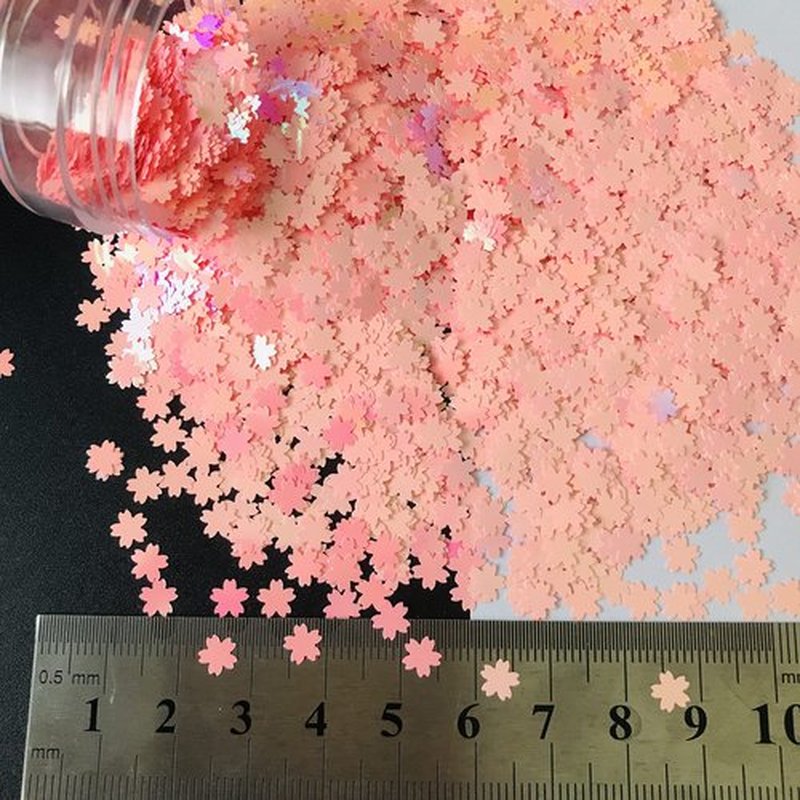 PrettyG 10 Grams/Pack - Sakuras Sequins Glitter - Festival Rave Beauty Makeup Face Body Nail Art Decoration C18RF