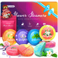 POPCHOSE Shower Steamers Aromatherapy, Valentines Day Gifts for Him, Her, Mom, Daughter, Wife, Birthday Gifts for Women - 8 Scented Shower Tablets with Gift Packaging, Self Care & Relaxation Home Spa