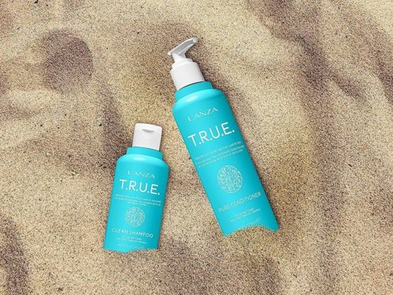 L'ANZA T.R.U.E. Duo Hair Kit - Anti-Frizz Clean Shampoo & Pure Conditioner Set | Vegan & Paraben-Free (2/8 Fl Oz)