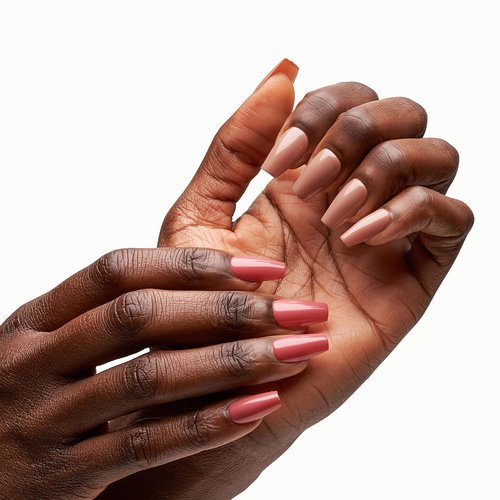 The Nailest - Instant Luxury Acrylic Press-on Nails-Tapered Square- Cosmo Rose