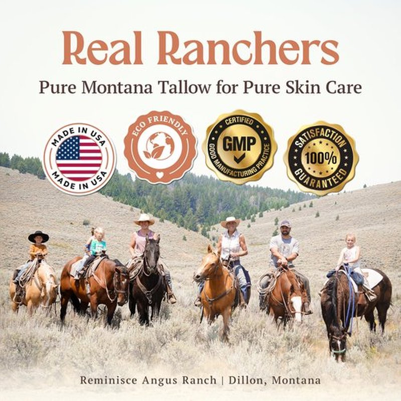 Reminisce Angus Ranch Beef Tallow Skin and Face Balm – 100% Grass Fed Whipped Tallow Balm, Natural Manuka Honey Infused Face Moisturizer, Made in the USA Grapefruit and Lemon 2.67 oz