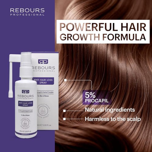 Hair Regrowth Treatment by Hair Regrowth | 5% Procapil Anti Hair Loss Spray for Stronger, Fuller Hair – Residue-Free Formula