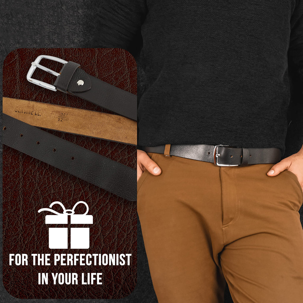 SUPER VENUS SV Leather Belts (Brown, 32)