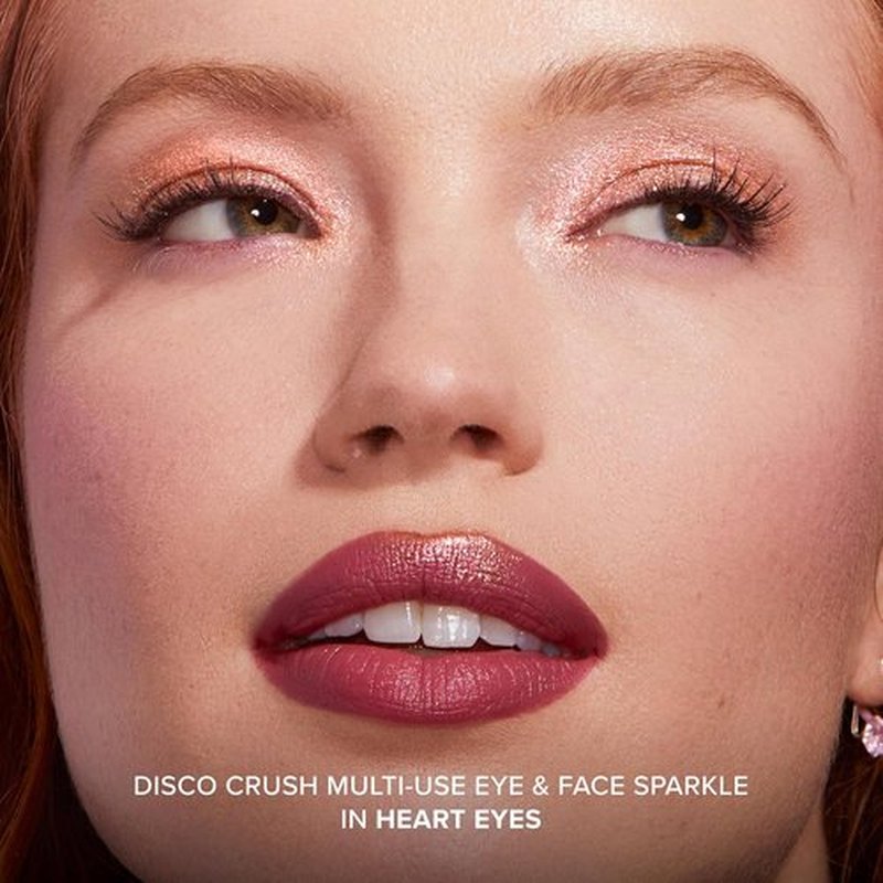 Too Faced Disco Crush Glitter - High Shine Multi-Use Eye & Face Sparkle | Creamy Iridescent Multichrome, 0.05 Ounce