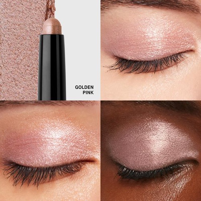 Bobbi Brown Long-Wear Cream Shadow Stick Mini | 24-Hour Eyeshadow Stick | High-Pigment, Buildable Shades with Three Finishes, 0.03 Ounce, Golden Pink