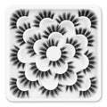Veleasha Lashes Wispy False Lashes Strips Natural Fluffy Eyelashes 18mm 3D Fuax Mink False Eyelashes Soft Lightweight Strip Lashes Manga Fake Eyelashes 10 Pairs Pack (V07)