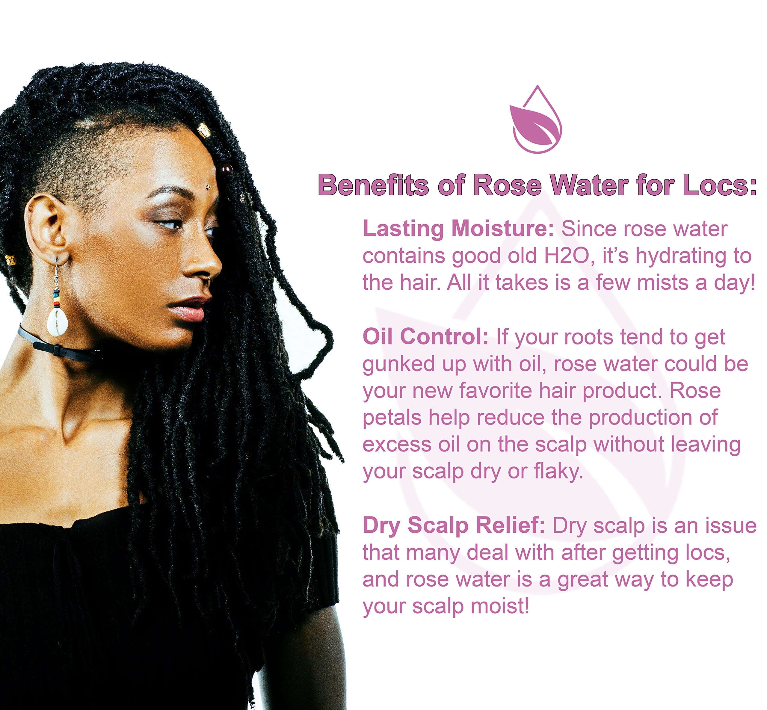 Rose Hydrosol Water, Pure Rosewater Spray Mist Bulk, Hydrating Face Toner Rose Water for Skin and Hair Linen Spray for Sheets Room Freshener Body Spray Refill By Organic Pure Oil, 32 oz