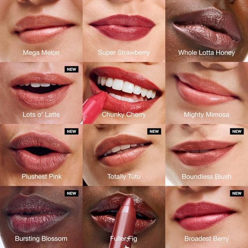 Clinique Chubby Stick Tinted Lip Colour Balm | With Shea Butter | Moisturizing + Hydrating | Natural-Looking Lip Tint, Mega Melon