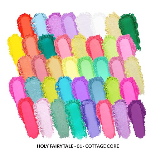 KimChiChic Beauty Holy Fairytale Palette - 40 Highly Pigmented Eyeshadows | Blendable & Long Lasting, 1.26oz
