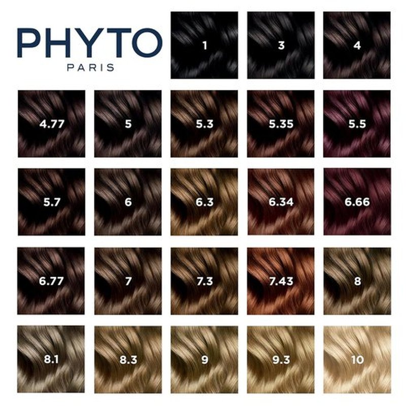 PHYTO Phytocolor Permanent Hair Color - 100% Grey Coverage, Ammonia-Free & Botanical Pigments | 0.42 oz