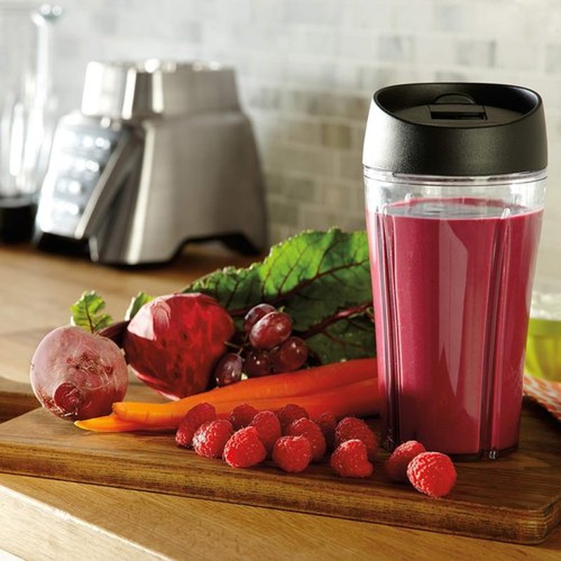 Oster Pro 1200 Blender - Powerful 1200W Smoothie Maker with Glass Jar & 24oz To-Go Cup | Brushed Nickel