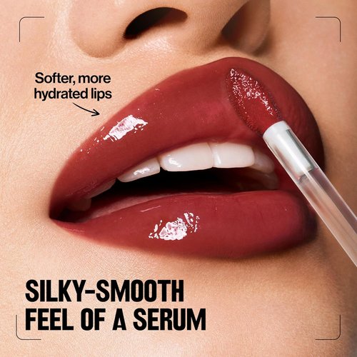 REVLON PhotoReady Plumping Gloss Serum - Hydrating, Non-Sticky & High Shine Finish | 009 Lip Floaties, 0.25 fl oz