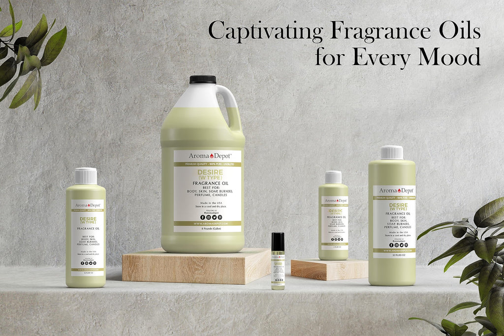 Aroma Depot 8 oz / 8 Ounce Desire Type for Women Perfume/Body Oil Our Interpretation, Premium Quality Uncut Fragrance Oil