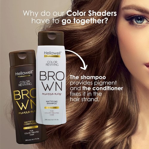 Skiennix Professional Coloring Kit - Permanent Hair Dye for Gray Coverage | 6.71 Dark Blonde Ash Brown + Reviving Shampoo & Conditioner Set