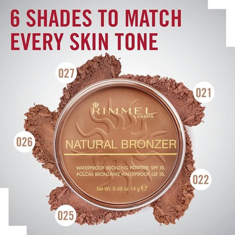 Rimmel London Bronzer - Natural Matte Finish in 022 Sun Bronze | 0.49oz for Flawless Glow