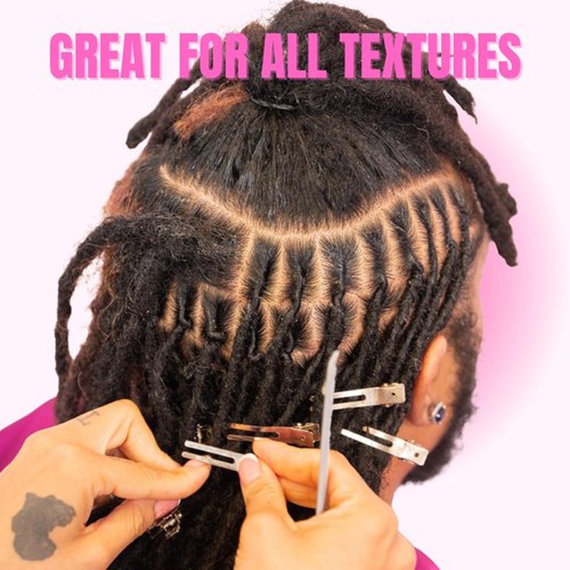 NappStar Super Hold Retwist Gel in Pink, Strong Hold for Locs and Edges, Non-Flaking, 16 Fl Oz