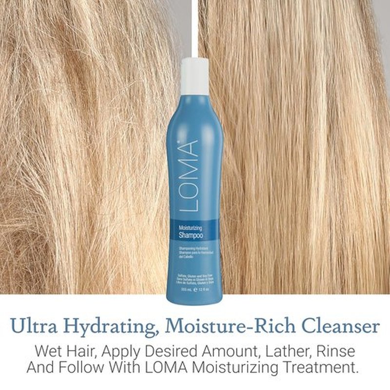 Loma Loma Moisturizing Shampoo - Nourishing Formula for Soft, Hydrated Hair | 12 oz