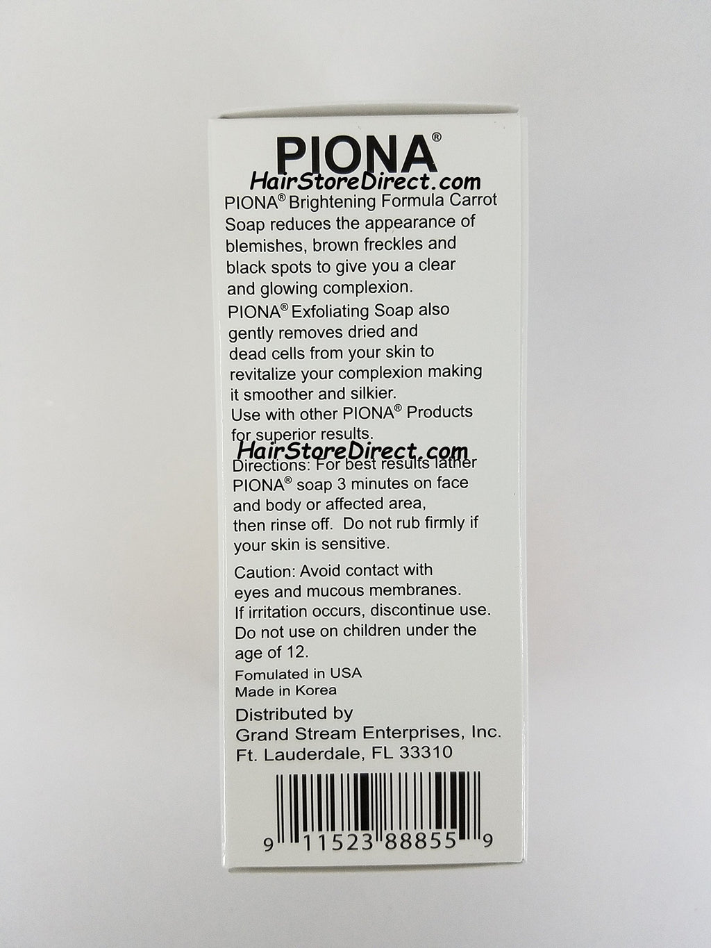 Piona Exfoliating & Carrot Soap 7oz