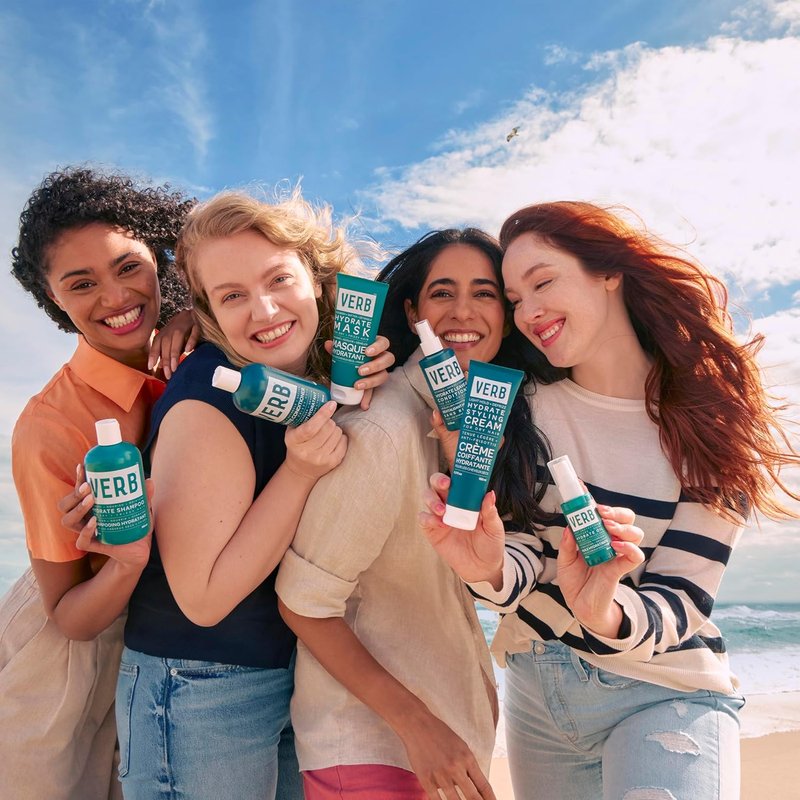 VERB Hydrate Shampoo - Nourish Dry, Frizzy Hair - Smooth & Reduce Frizz - Amber & Warm Jasmine Scent