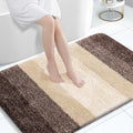 OLANLY Large Bathroom Rugs - Extra Soft Microfiber Mat 47x32 | Quick Dry, Machine Washable, Brown