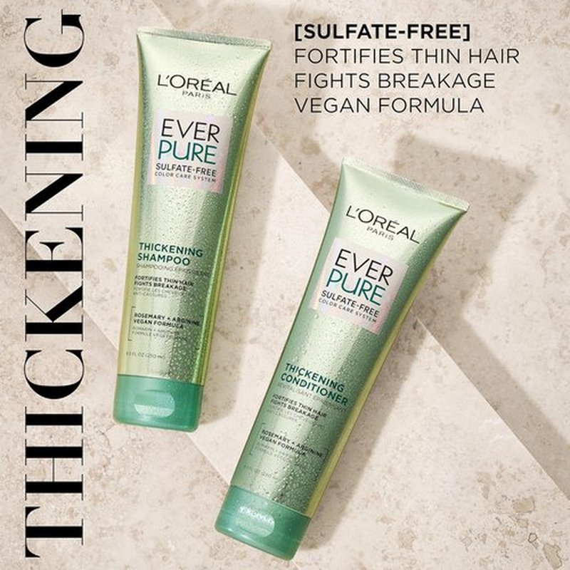 L'Oreal Paris Thickening Conditioner - Sulfate Free Formula for Thin, Fragile Hair | 8.5 Fl Oz