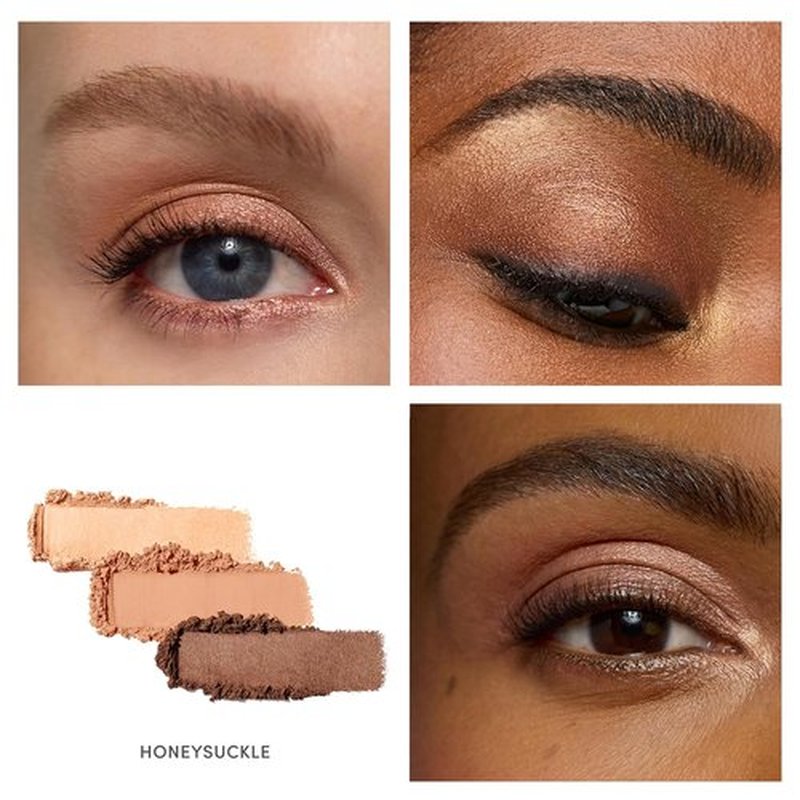 Jane Iredale PurePressed Eye Shadow Triple - Highly Pigmented Mineral Formula | Long-Lasting & Crease Resistant