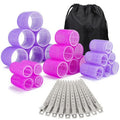 ELASO 33-Piece Hair Rollers Set - Self-Grip Curlers for All Hair Lengths | Includes Clips & Storage Bag