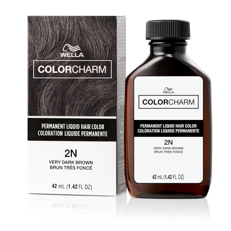 WELLA Color Charm Permanent Liquid Hair Color - Rich Brown for Full Gray Coverage