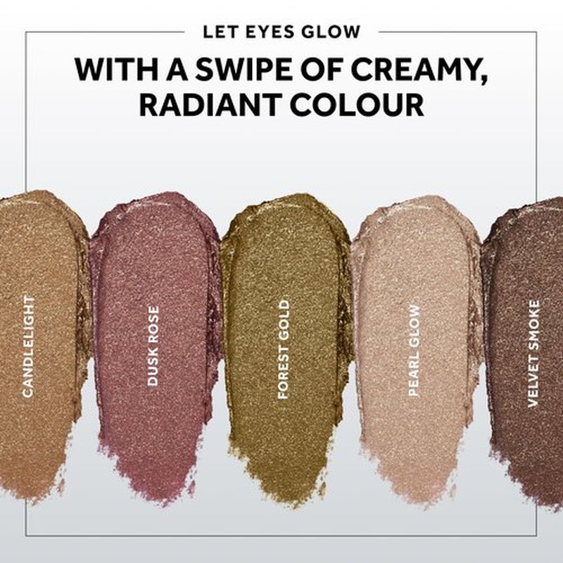 No7 Pro Artist Gilded Glimmer Cream Eyeshadow - Buildable Shimmer Eye Shadow for Bold, One-Swipe Color - Silky Long Wear Eye Makeup - Dusk Rose (3.4g)