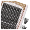 PopUp Cluster Lashes 168pcs Wispy Lash Clusters Soft D Curl Eyelash Clusters Russian Lashes Clusters DIY Eyelash Extensions at Home,Thin Bank 9-18mm MIX (Y56)