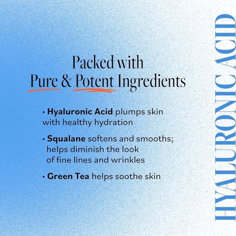 DERMA E Ultra Hydrating Dewy Skin Serum - Moisturizing Anti-Aging Treatment with Squalane & Hyaluronic Acid | 2 FL Oz