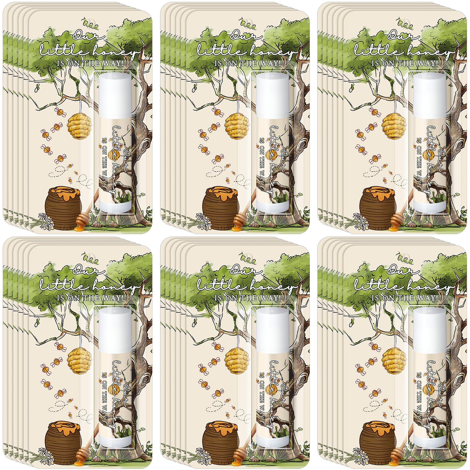 Sacubee 30 Pack One Little Honey Baby Shower Games Prizes Party Gifts Bulk Lip Balms Favors for Winners Adults Guests Gender Reveal Party Favors Decorations Baby Shower Souvenirs Gift Bags Stuffers