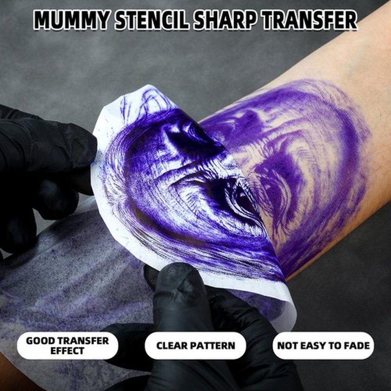 Mummy Tattoo Premium Stencil Gel Tattoo Transfer Gel Solution(pack of 100ml/3.38oz) (pink)