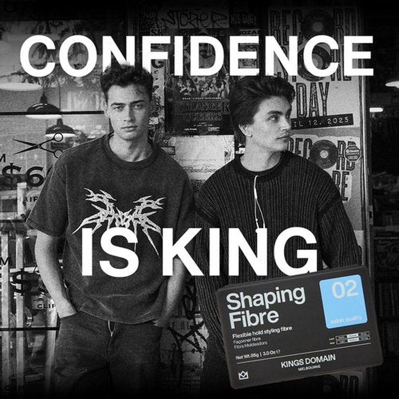 Kings Domain Melbourne Shaping Fibre | Hair Paste for Men | Medium Hold Styling Paste | Adds Natural Movement & Texture