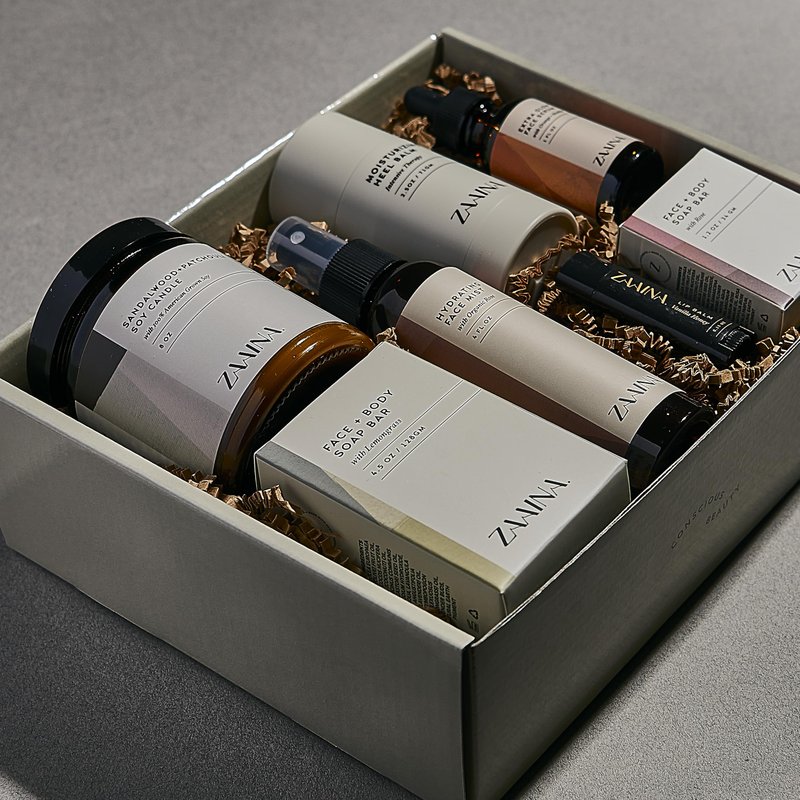 ZAAINA Spa Gift Set for Women - Valentines Day Gifts for Her, Luxury Self Care Package for Mom Wife Friend, Bath and Body Relaxation Spa Kit, Natural Pampering Care Package, Birthday Gifts for Women