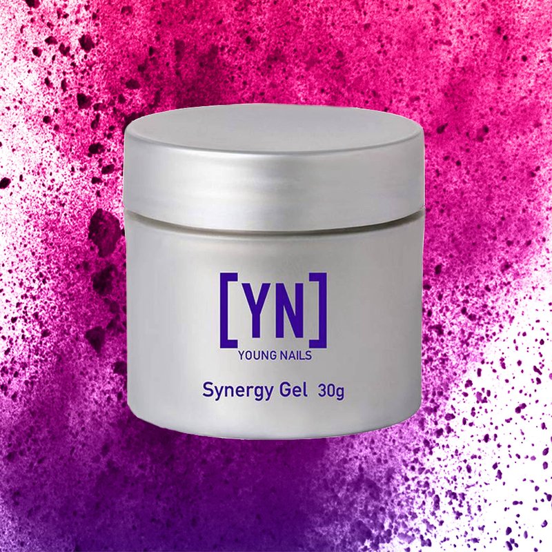 Young Nails Synergy Gel System, Building Gel - Hard Builder Gel, Superior Adhesion & Strength, Structured Nail Gel Builder - Build Gel, Clear, 30g