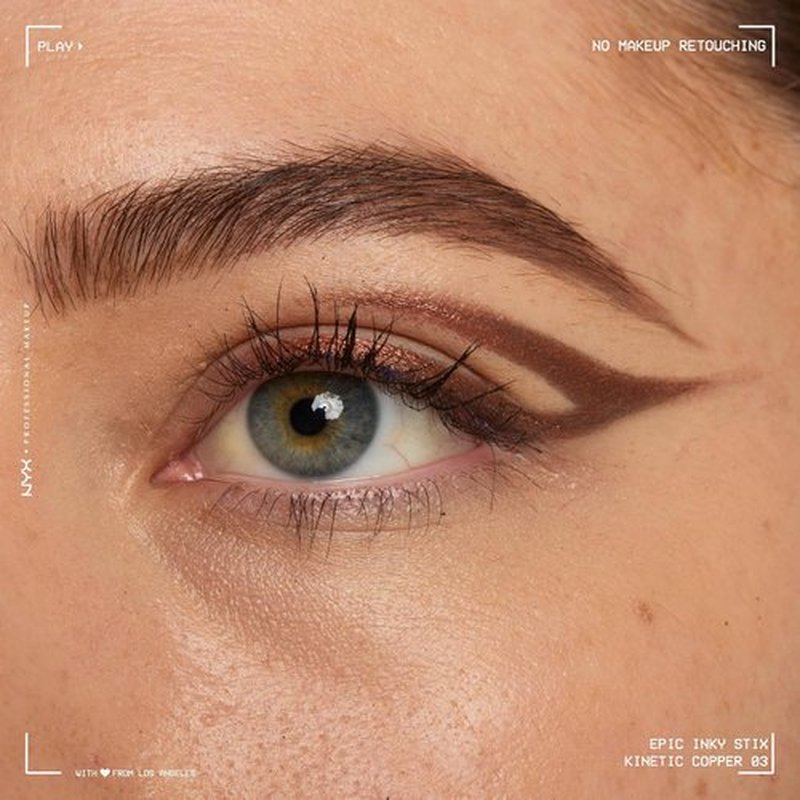 NYX PROFESSIONAL MAKEUP Epic Inky Stix Eyeliner - Waterproof Cream Gel Formula With 24HR Wear | 03 Kinetic Copper