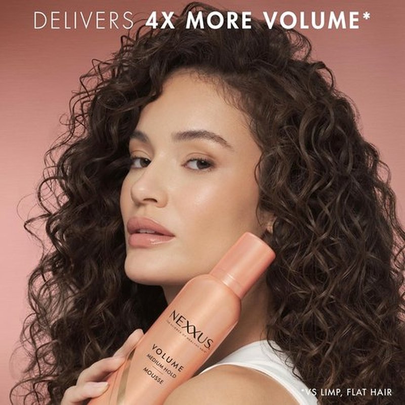 Nexxus Styling Hair Mousse - Volume & Medium Hold with STYLEPROTECT Technology | 10.6 oz