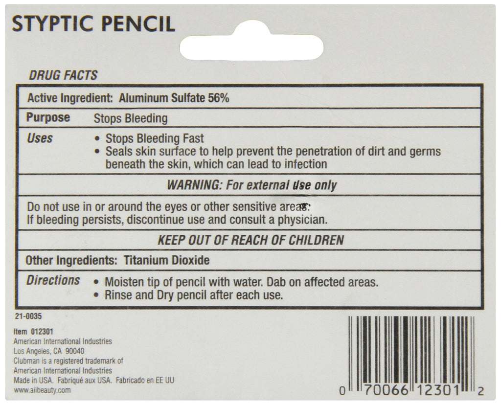 Woltra Styptic Pencil Small, 0.25 Ounce