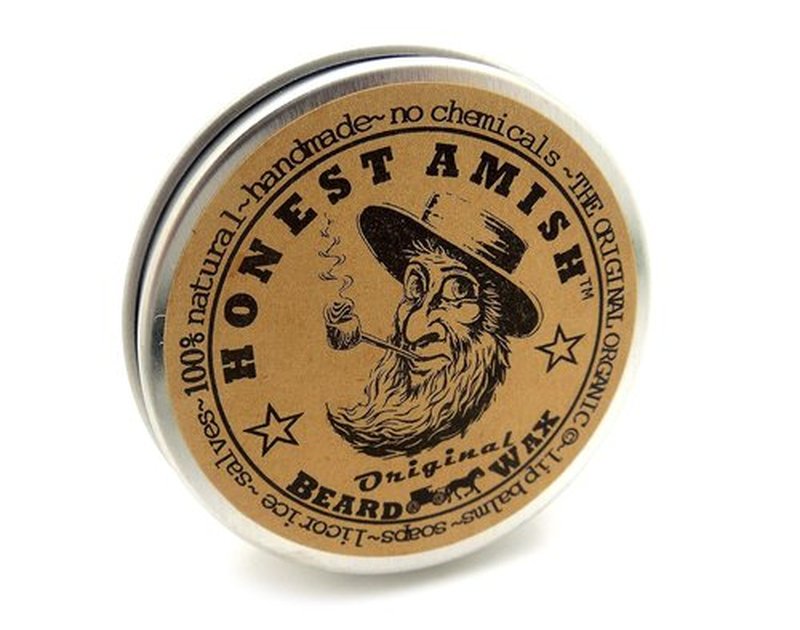 Honest Amish Original Beard Wax - All-Natural & Organic Formula | 2 Ounce Size
